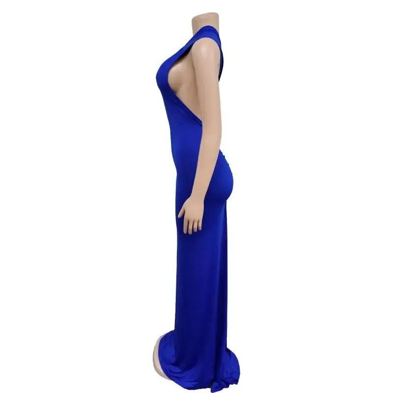 Montana Dreams One Shoulder Backless Maxi Dress (S-2XL)