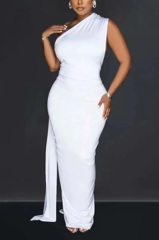 Montana Dreams One Shoulder Backless Maxi Dress (S-2XL)