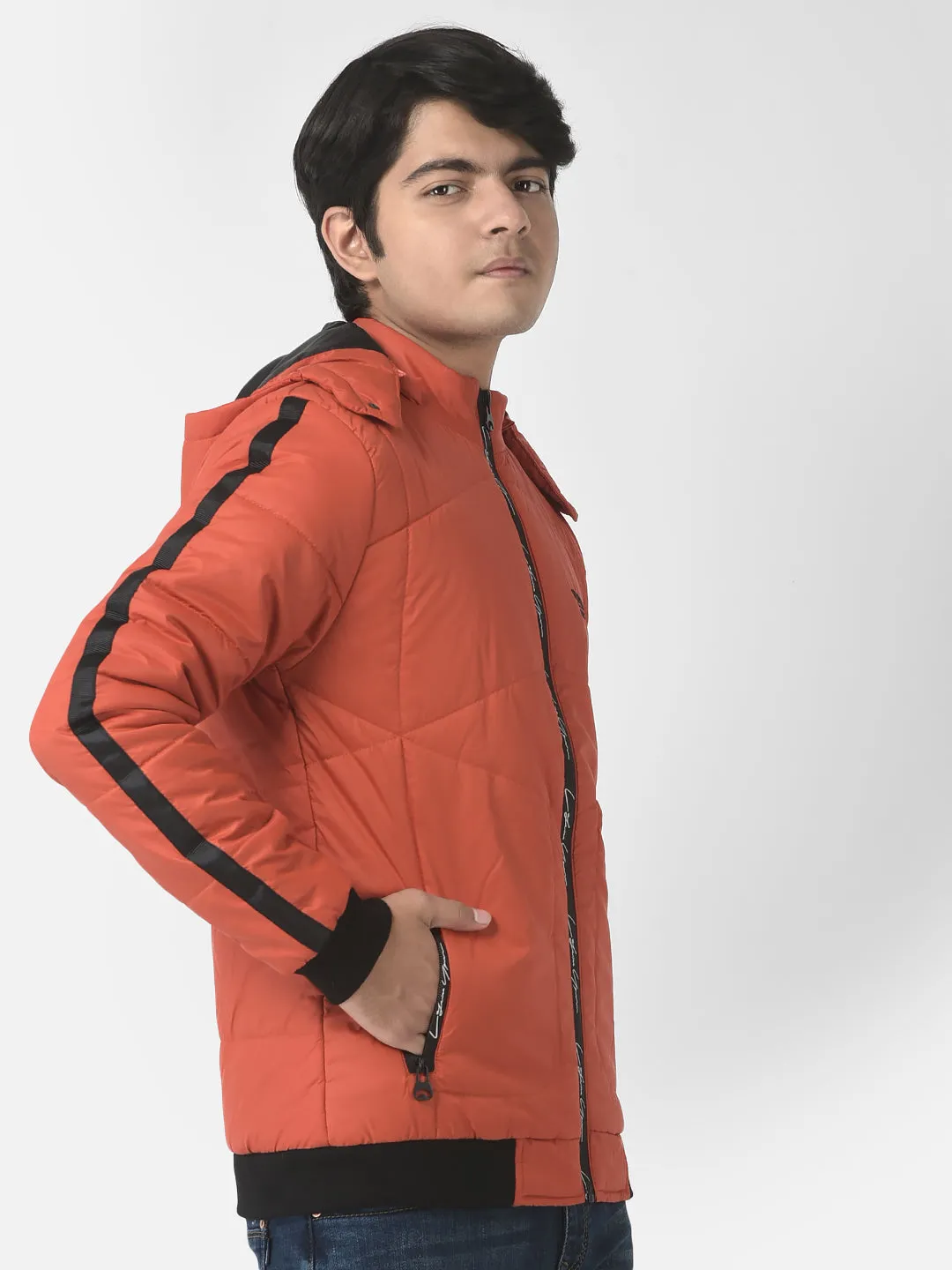 Orange Brand Typographic Jacket