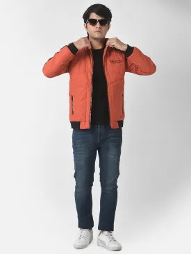 Orange Brand Typographic Jacket