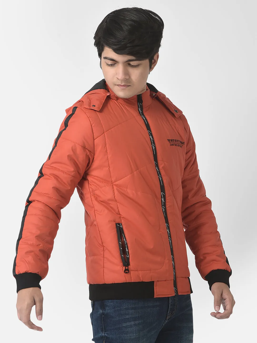 Orange Brand Typographic Jacket