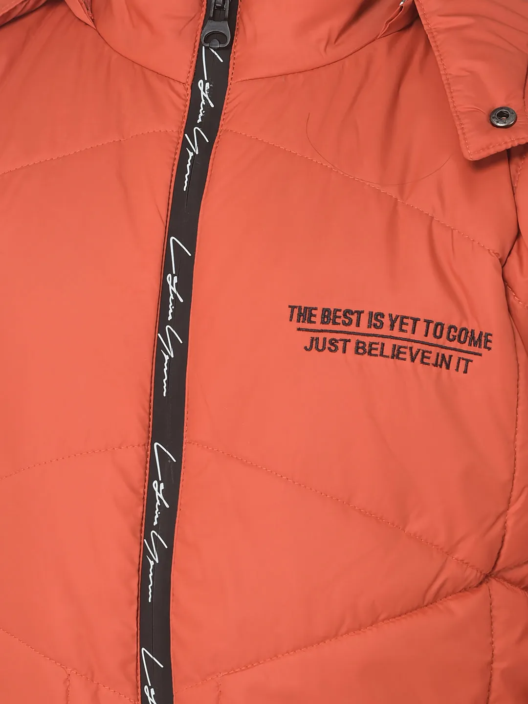 Orange Brand Typographic Jacket