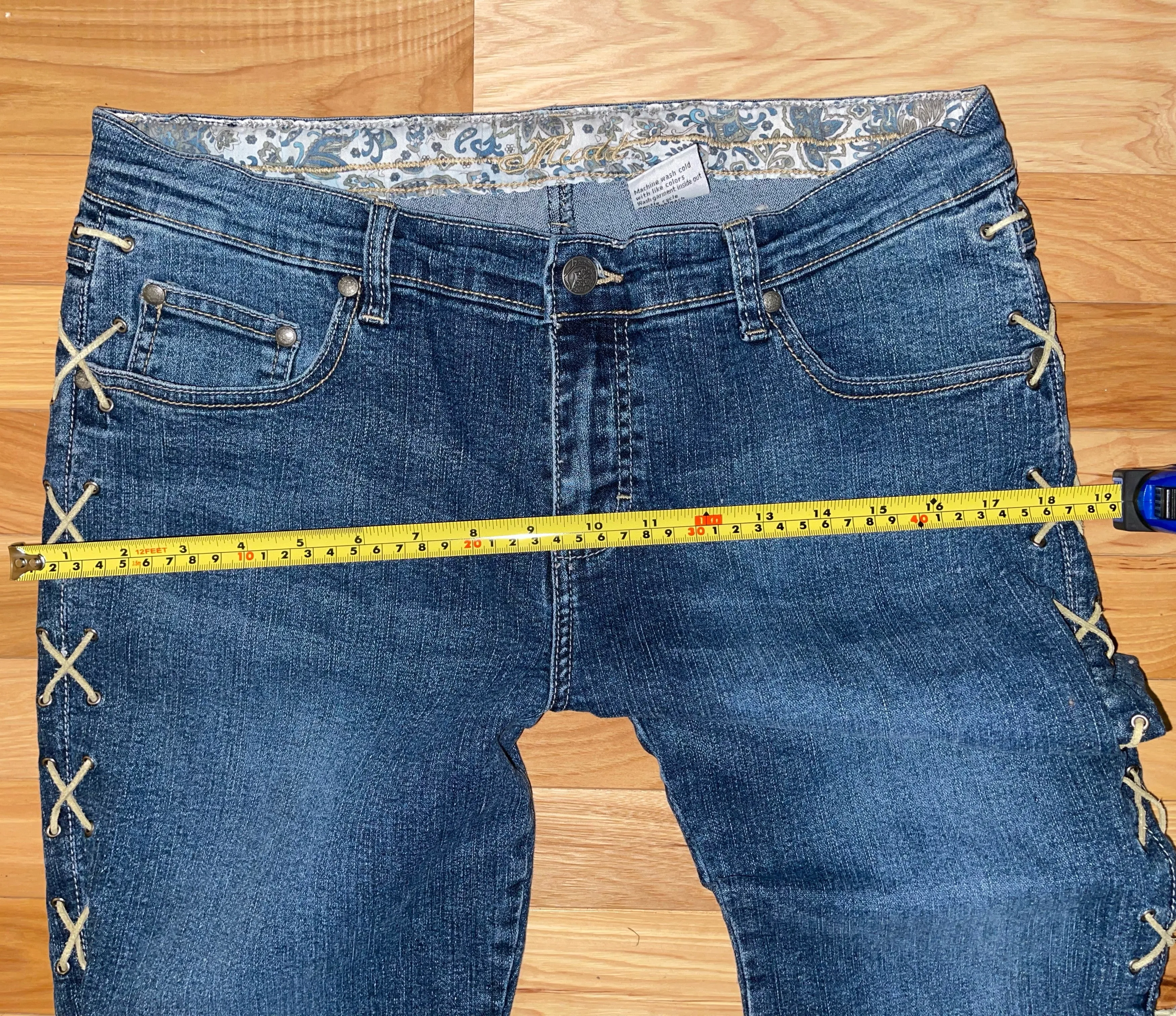 Vintage MUDD Flare Leg Blue Jeans Girls Junior Teen's Size 16.5 Plus