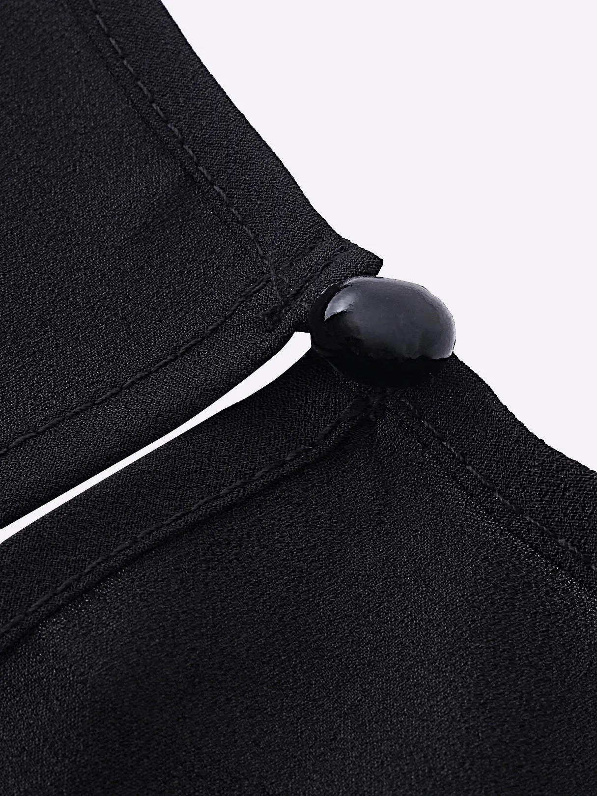 Wholesale Black Round Neck Sleeveless Irregular Hem Casual Dresses
